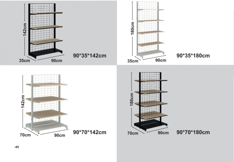 Слаби дървени рафтове